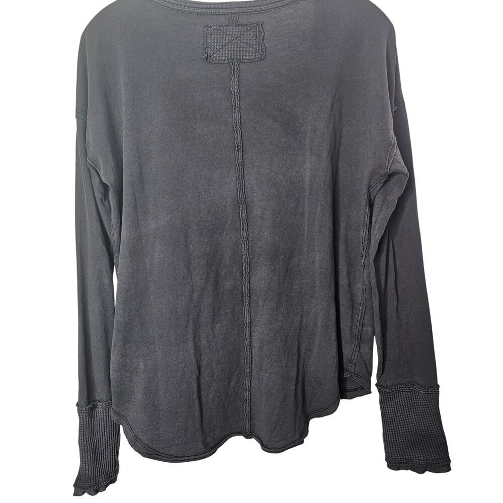 Free People Women's Sail Away Long-Sleeve Cotton T-Shirt boho Trending - Picture 6 of 7